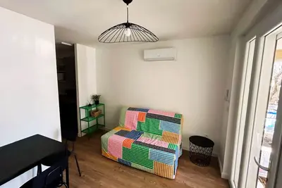 Image de Appartement Azur cour privée 50 m de la plage clim