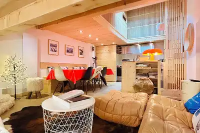 Image de Appartement duplex avec terrasse à Vallandry (Paradiski), skis aux pieds