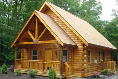 Image de Spruce Run Hideaway, Log Cabin seul sur 245 acres de forêt, Lewisburg Pa