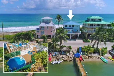 Image de Meilleure valeur Beach-House en Floride: Sur La Plage! bain Ă remous, quai et plus encore!