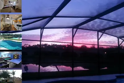 Image de Nouveau Plancher Mai 2019! Piscine Bungalow 4br / 3bath Avec Vue Sur Le Lac, Jeux Rm, Bbq & Wifi