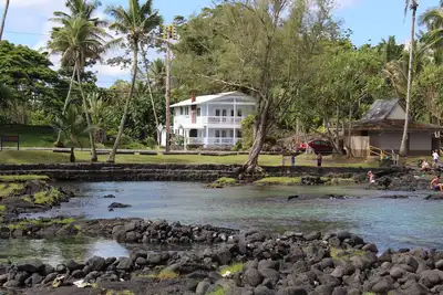 Image de Hilo's plus récent Richardson's Beach Park House. Best Loc. Plongée en apnée, tortues.