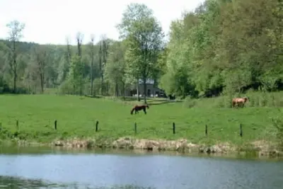 Image de Charmante maison en lisière de forêt avec ruisseau et étang dans la propriété