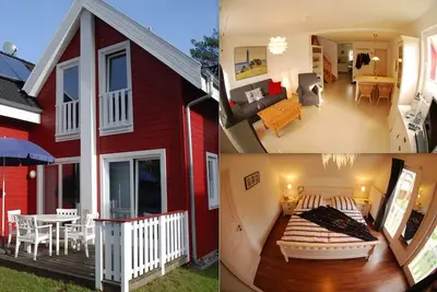 Maison de vacances exclusive près de la plage avec sauna, bain à remous, cheminée, WiFi et Wii