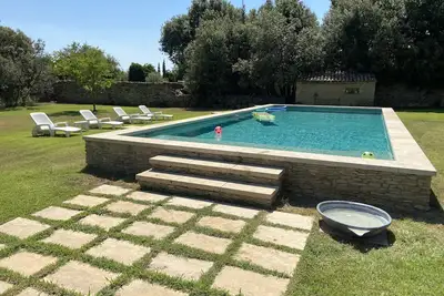 \"Lou Mas Tortarela\" In The Heart Of La Garrigue, In Uzes, Stone House 75m2