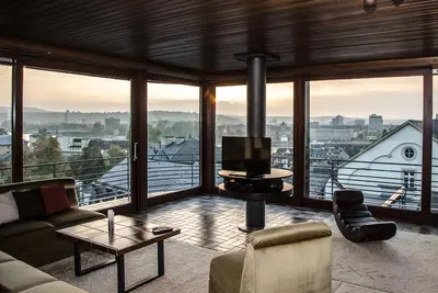 Image de Appartement spacieux avec vue panoramique sur le Rhin, le Deutsches Eck et la forteresse