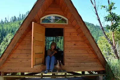 A-Frame, Off-Grid, Cabine Rustique