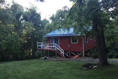 Image de Cozy Mountainide Cabin 3400 'près d'Asheville Nc