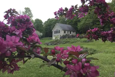 Image de L'hiver dans le Vermont: la zone de l'encoche des contrebandiers de rêve d'un amoureux des neiges
