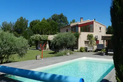 Image de Bédoin, village et tranquillité villa 3 chambres, jardin, piscine privée<br>