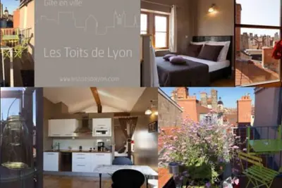 Image de Centre de Lyon, loft classé 3* avec terrasse et vue à 360° sur tout Lyon