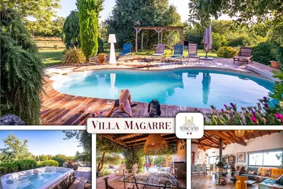 Image de Villa Magarre - Piscine chauffée - Spa - Nature