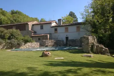 Image de Ferme dans ancien moulin niché dans les belles collines du Chianti