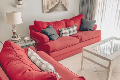 Configuration de l'unité de plage confortable pour des vacances avec des enfants ou des couples! Réservation Printemps 2019!