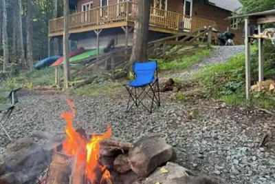 Image de Chalet au bord du lac, dans un cadre vierge, avec intimité et beaucoup d'espace