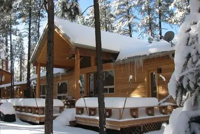Image de Cabine De Pin De NŒUD De Luxe Dans Les Lacs Pinetop C. C.