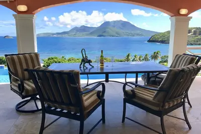 Image de Villa de luxe, vue panoramique sur les CaraĂŻbes, Turtle Beach, grill, piscine!