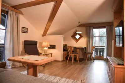 Image de Appartement fantastique « gamsNEST » Obermaiselstein, avec le boulanger à côté.