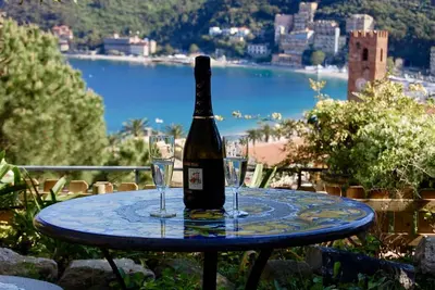 Image de Noli: appartement dans une villa du '800, terrasse, jardin avec vue sur le golfe