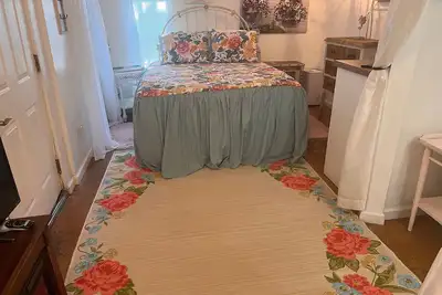 Image de Adorable, minuscule, personne, Shabby, chic, chalet, juste, deux, blocs, plage