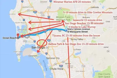 Image de 2 chambres 2 salles de bain 15-20 minutes pour tout le meilleur de San Diego!