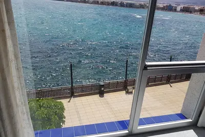 Appartement BrisaMarCanarias 1ère ligne Mer wifi / Sat Solarium 3 chambres 2 salles de bain Vues