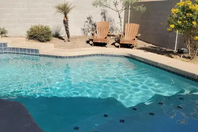 Image de Belle maison de vacances dans le désert. Piscine / Spa chauffée. A 9 kilomètres de: Stadium