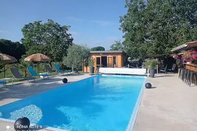 Image de Maison Medocaine Avec Piscine CHAUFFÉE Au Sel A 15 mn De L'Ocean
