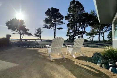 Panoramique sur l'océan Vue de face