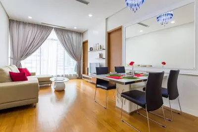 3 minutes à pied de Pavilion & Klcc, 2br pour 4-5 pax, Cozy & Clean Appartement