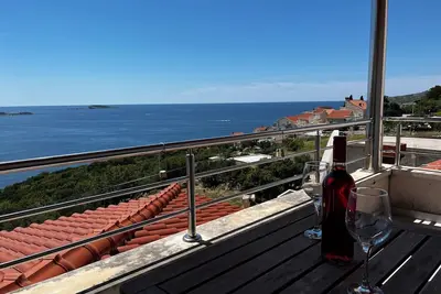Image de Appartement près de la ville de Dubrovnik avec une belle vue