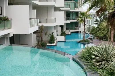 Image de Condo sur la plage de Wong Amat et vue sur le jardin