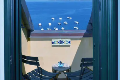 Image de Chambre double avec vue sur la mer dans le village de Chianalea di Scilla (Calabre)