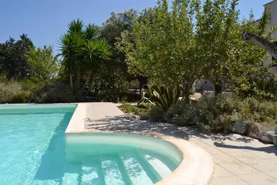Image de Villa des Pouilles à la campagne parmi les oliviers, piscine privée, vue sur la mer Wi-fi, A / C