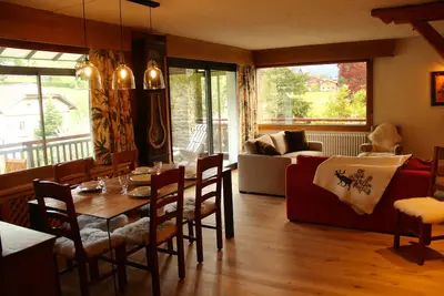Image de Spacieux appartement 103m2, près de Megeve, terrasse, garage, tennis🎾en été
