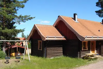 Image de Une fabuleuse maison en rondins au pied du Gesundaberget Village du Père Noël