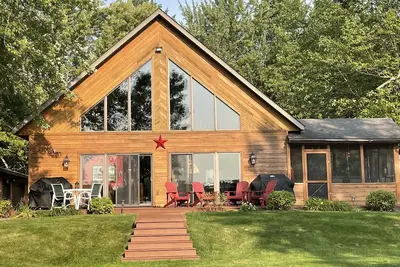 Image de Chalet quatre saisons du nord du Wisconsin au nord du Wisconsin
