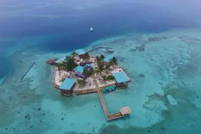 Image de The Green Parrot Fish at King Lewey's Island Resort, Placencia Cayes, Belize