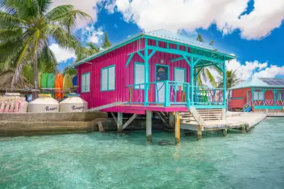 Image de The Pink Seahorse Cabana at King Lewey's Island Resort, Placencia Cayes, Belize