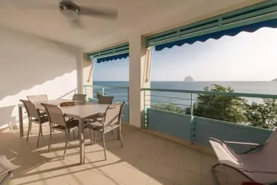 Splendide T3 Acces Plage Et Mer, Vue Imprenable Sur Le Rocher Du Diamant