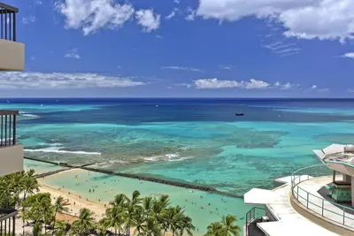 Image de Vue sur l'océan de luxe de 2 chambres 2 salles de bains appartement avec piscine, spa, un parking - 6 personnes