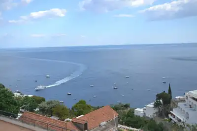 Positano Center - Terrasse avec vue sur la mer, - 2 chambres à coucher - Ac et WiFi gratuit