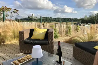 Image de Gîte 3 Épis \"Un Brin de Loire\" 5 personnes, terrasse vue Loire