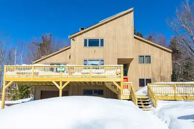 Image de Chalet isolé, vue sur la montagne, sauna + Hotub (près de Stratton, Magic, Bromley Mt)