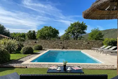 Image de Villa moderne avec piscine chauffée à 5 min en voiture des plages et St Florent