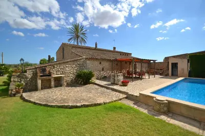 Image de Ferme à Majorque avec piscine et vue