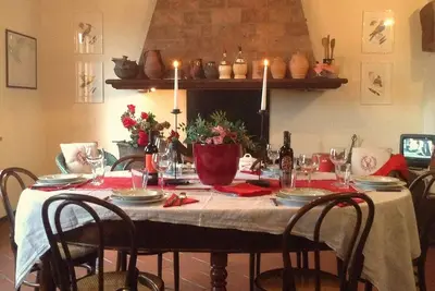 Image de Belle et grande propriété dans le cœur de la Toscane.