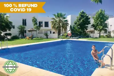 Casa Claudia désinfectée: luxueuse, 3 chambres à coucher, 4 piscines, Wifi, Ac