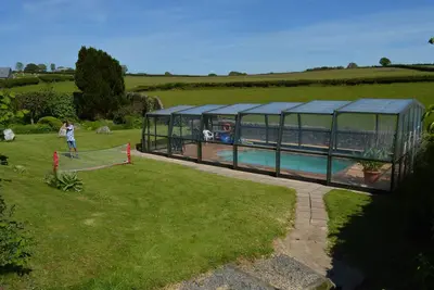 Image de Rose Cottage sur l'historique North Devon Farm. Superbe bord de l'emplacement d'Exmoor.