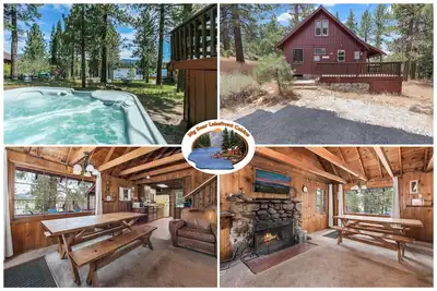 Image de Lac Front! avec Nouveau Hot Tub Lake Views! Situation calme. Cheminée!